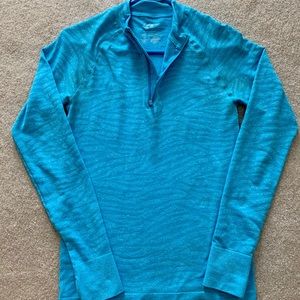 Primark activewear turquoise half-zip. Size small.